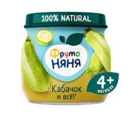 Пюре овощное «Фрутоняня» 80г ст/б