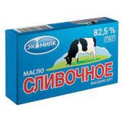 Масло слив 180г Сливочное  82,5% 1/13 Экомилк