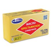 Масло слив 380г Крестьянское 72,5% 1/8 Экомилк