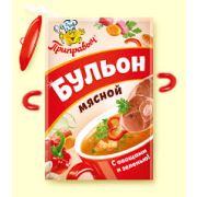Бульон 75г мясной с овощ 1/10 Приправыч (20шт)