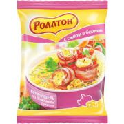 Вермишель Ролтон  60г м/п с сыром и бекон на домашн бульоне 1/42