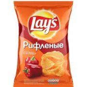 Чипсы Лейз 140г Рифленые Паприка 1/19