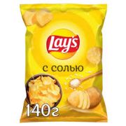Чипсы Лейз 140г С солью 1/19