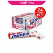 Ментос Ролл Клубника жев.резинка 1/24