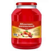 Сок 2л Яблочно-вишневый ст/б 1/4 Савва