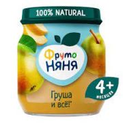 Пюре ФН 100г груш натур ст/б 1/12