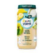 Пюре ФН Неженка 250г ябл+бан со слив и сах ст/б 1/12