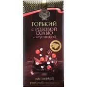 Шоколад 100г Приморский кондитер горький с брусникой и гималайской розовой солью 1/18