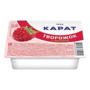 Творожок 100г Карат Фруктовый (малина) 1/16