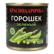 Горошек зелен 400г ж/б Краснодарочка в/с ГОСТ 1/12